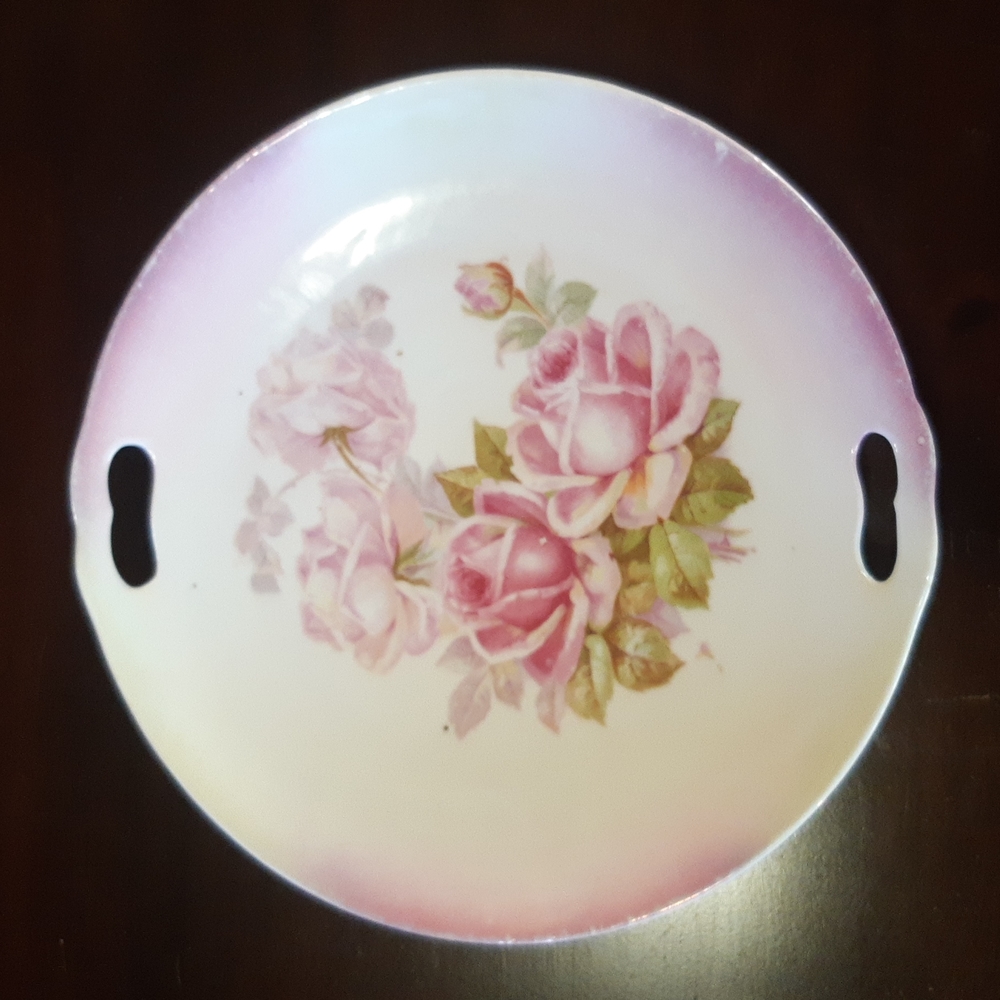 Germany Cake Plate Roses - Picture 2 of 12